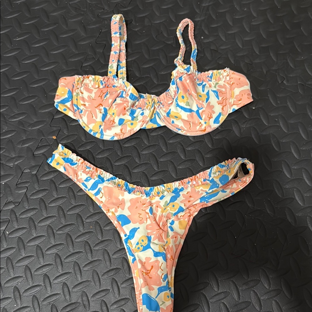 Aurielle Multicolor Floral Bikini
